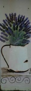 "Enamel Jug with Lavender"