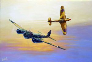 "SAAF Hurricane & Ju-88a4"