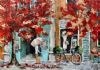 "Red Autumn Leaves "