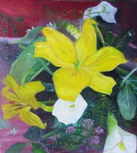 "Yellow and White Lilies"