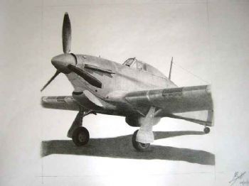 "Hawker Hurricane on the Deck"