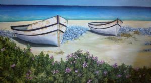 "Boats on Beach"