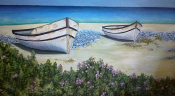 "Boats on Beach"